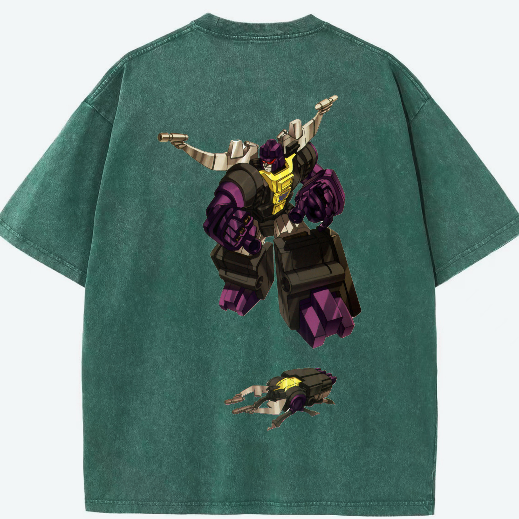 （画像用）  綿100% ヴィンテージ風 半袖Tシャツ（背面プリント）